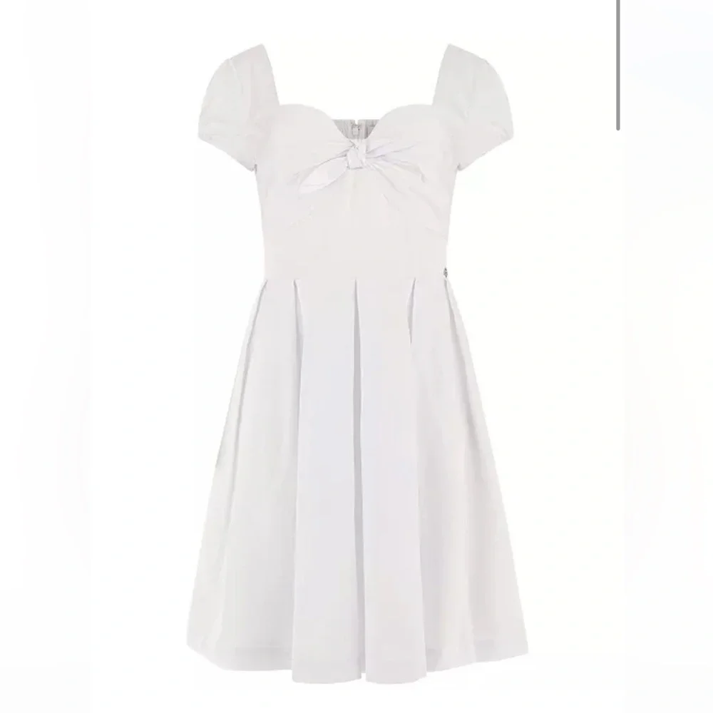 Guess Karida Cap-Sleeve Flared Dress - Picture 5 of 15